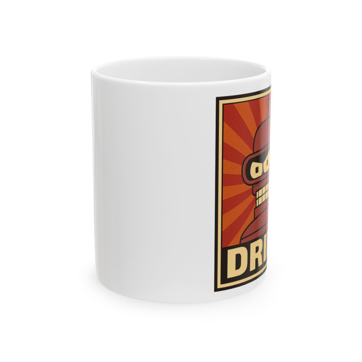 Evangelion DRINK Bender from Futurama Mug - Official mugs merchandise