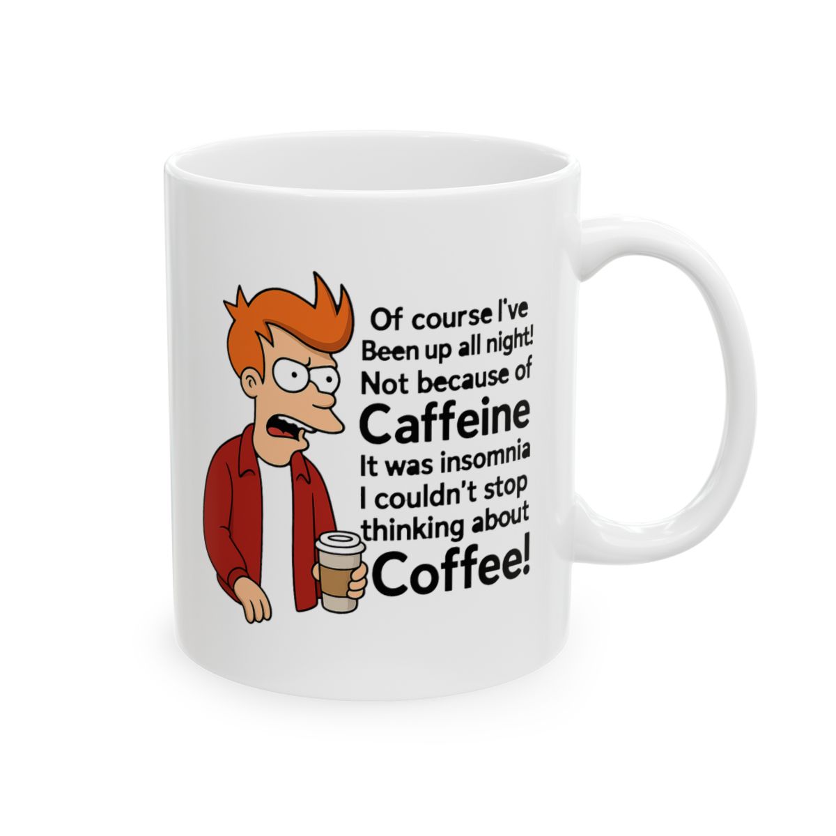 Up All Night Insomnia Coffee Ceramic Mug - Official mugs merchandise