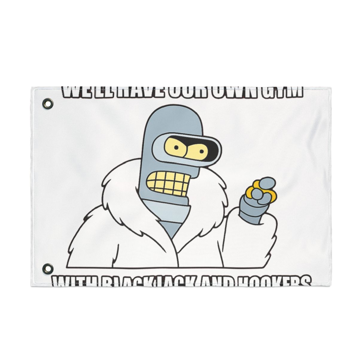 Robot Blackjack Hookers Flag - Official Creator merchandise