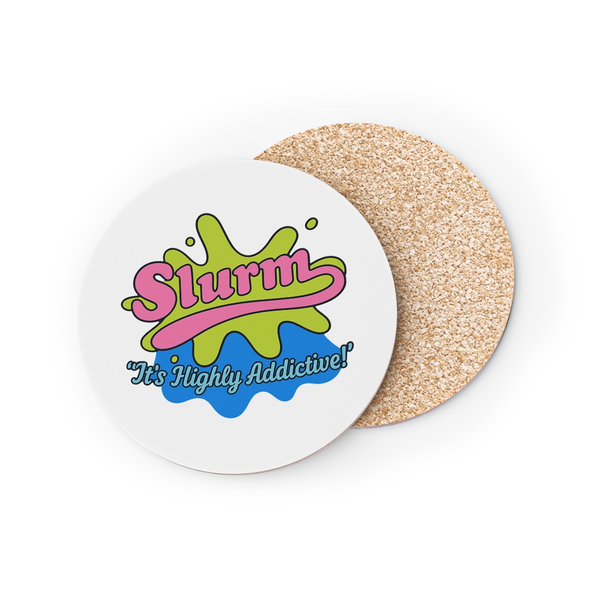 Slurm Highly Addictive Splash Design Coaster - Official Creator merchandise