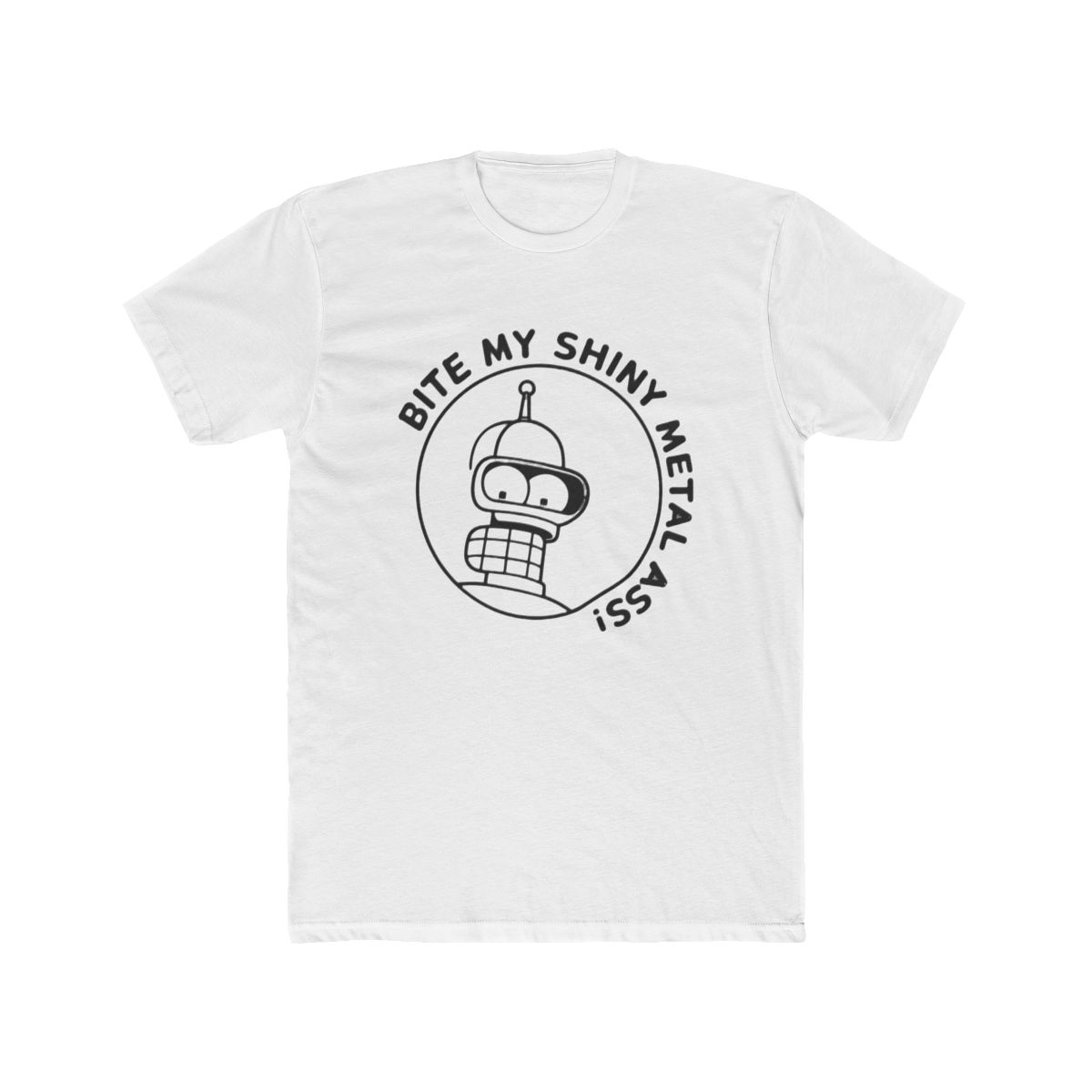 Bite My Shiny Metal Ass T-Shirt S-3XL Funny Futurama Quote Planet Express TEE - Official t-shirts merchandise