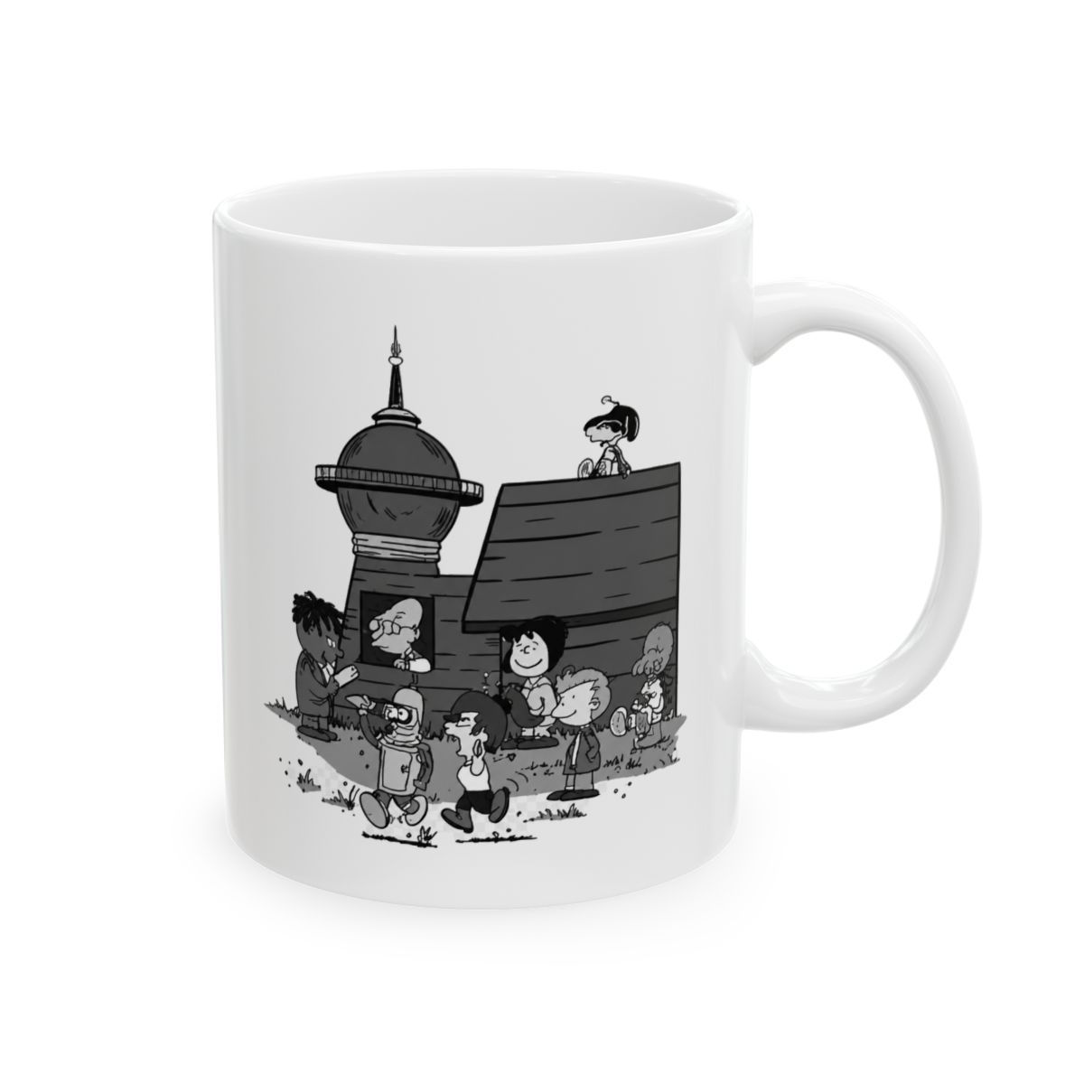 Futurama x Peanuts Style Mashup Mug - Futurama official Mugs & Drinkware merch